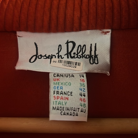 Joseph Ribkoff Red Textured Blazer - Picture 3 of 3